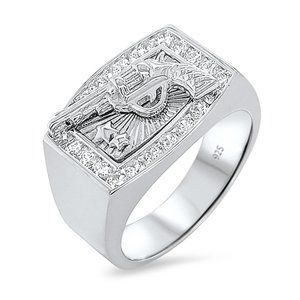 Sterling Silver 925 Men’s Gun Ring